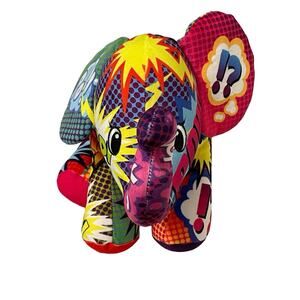 Pop Art Soft Wham Mammoth 16" Plush Comic Pop Cuddle Buddy Vibrant